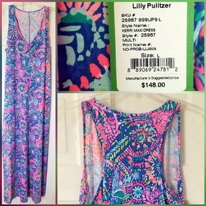 Lilly Pulitzer Kerri No Prob Llama Maxi 